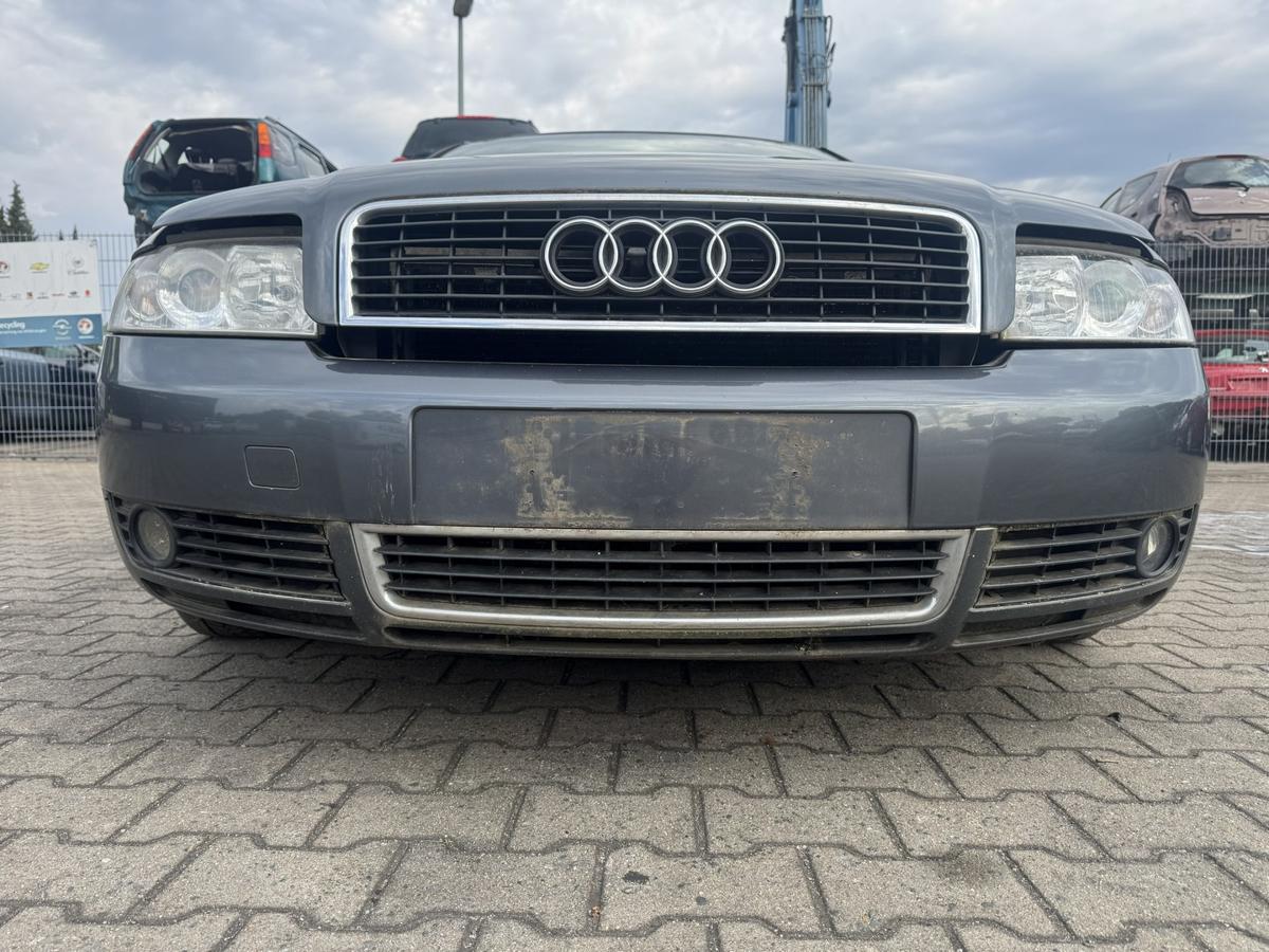 Audi A4 8E original Stossf&auml;nger Sto&szlig;stange vorn LX7Z Delfingrau Metallic Bj.2002